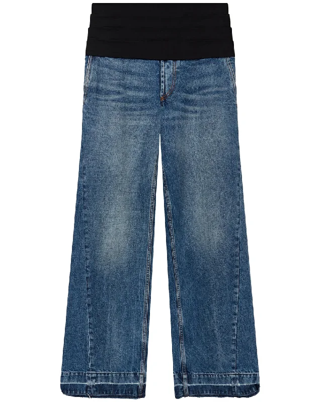 Tuxedo Jean in Vintage Blue Casual Loose Fit Jeans