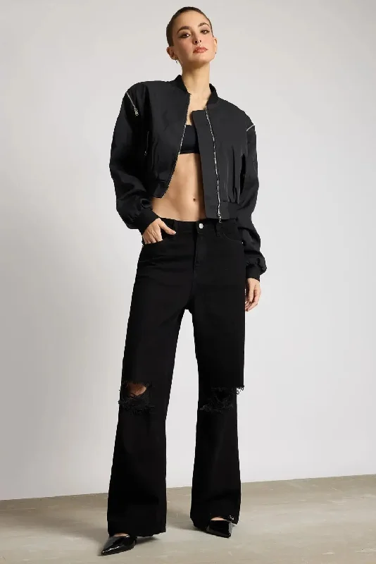 Wide Coal Washed Jeans Classic Blue Denim Jeans