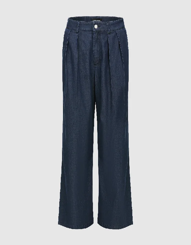 Wide-Leg Jeans Trendy Flared Leg Jeans