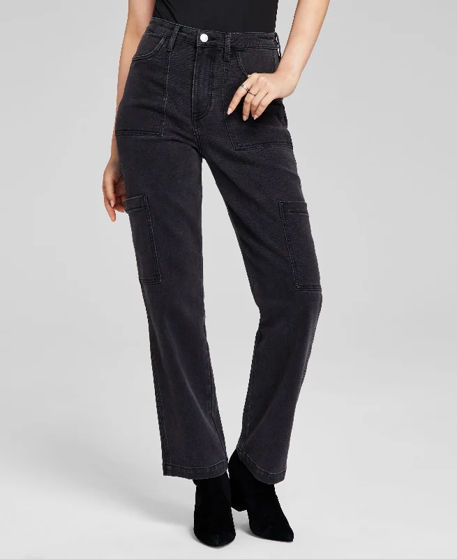 Women's High Rise Utility Denim Jeans Fashionable Jeggings Style Jeans