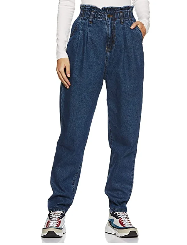 Women's Relaxed Jeans Casual High-Waisted Bootcut Jeans