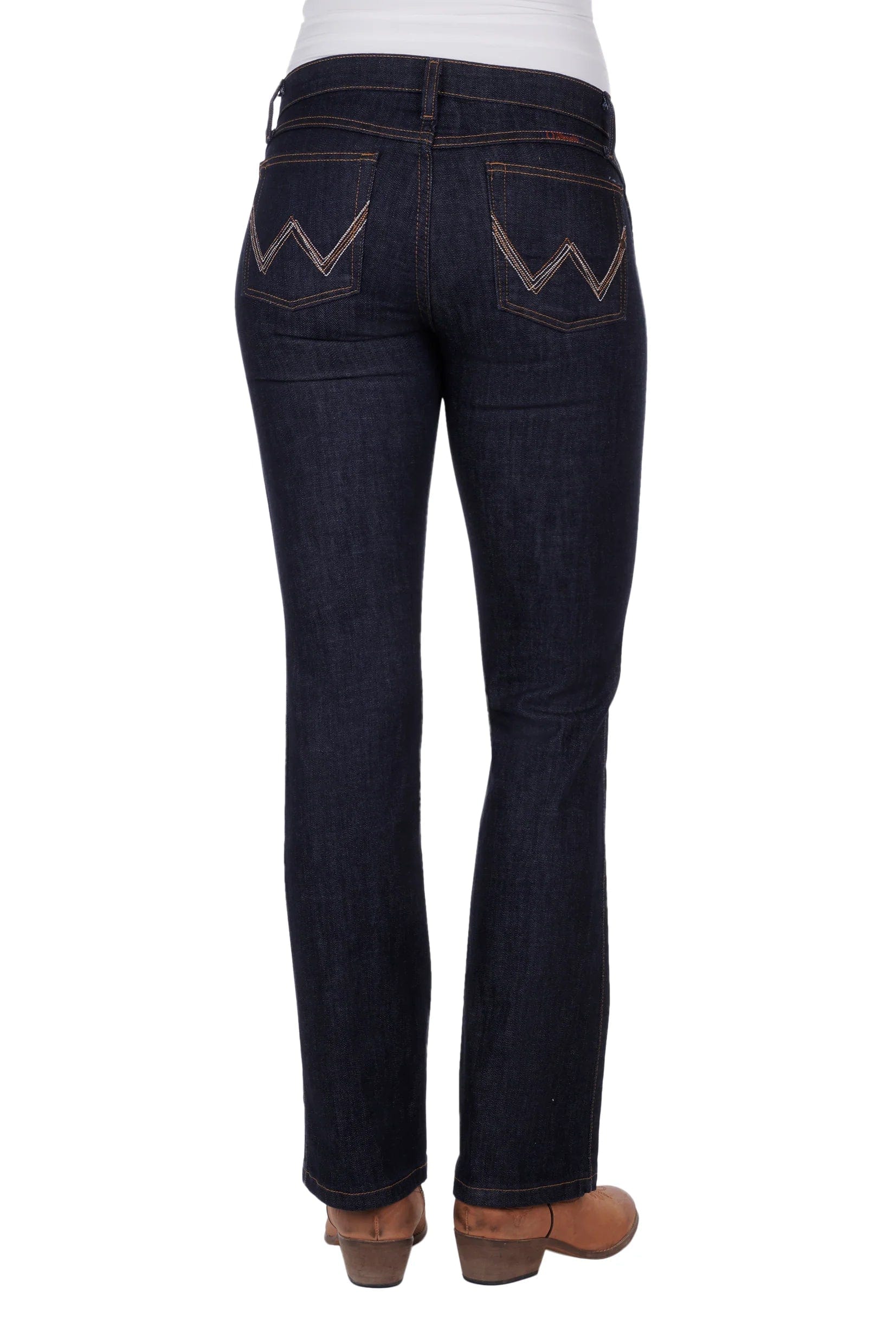 Wrangler Jeans Womens Q Baby Ultimate Riding Jeans Dark Dynasty Chic Vintage-Inspired Denim Jeans