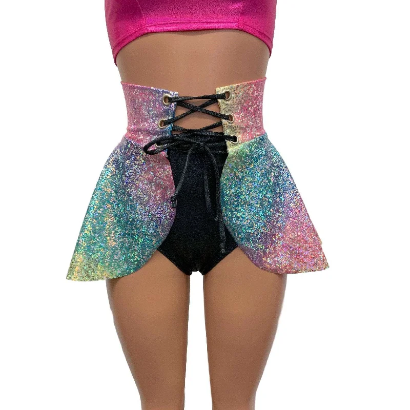 Custom Lace-Up Corset Skirt for New Orleans Pussyfooters cashmere skirt soft
