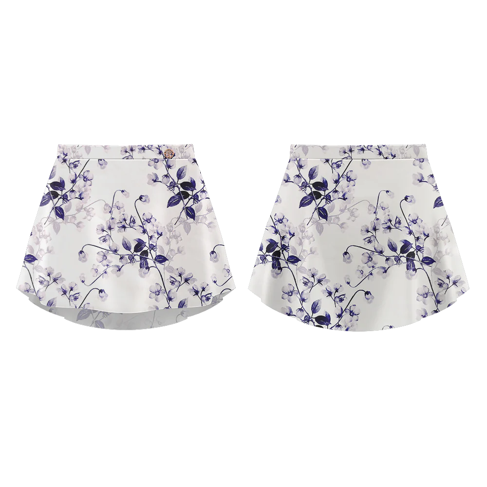 Patterned Skirt modal blend skirt