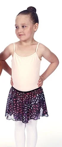 Drips & Drops Black, Purple & Silver Girls Pull-On Dance Skirt - Select Size leather skirt bold