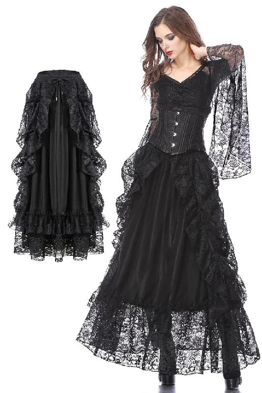 Gothic eleglant court skirt (price no incl. petticoat) KW123BK seamless skirt comfort