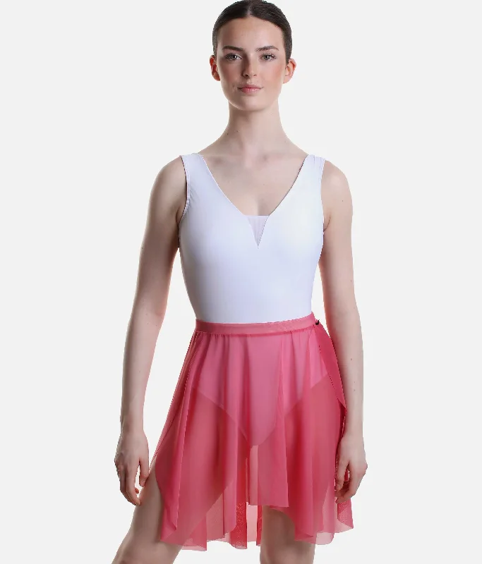 Midi High-Low Mesh Ballet Skirt, Pull On - 2115 pencil skirt chic
