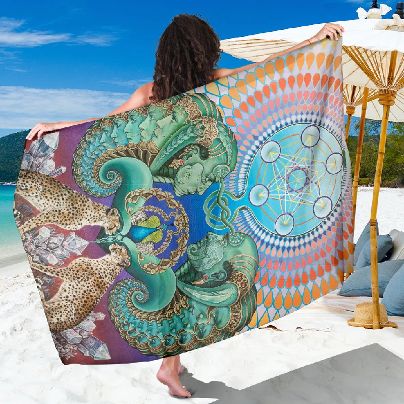 Reflection Reaction - Sarong wool skirt sturdy