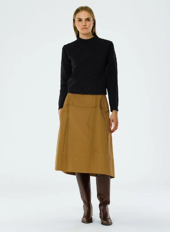 Sculpted Cotton Skirt lace skirt romantic