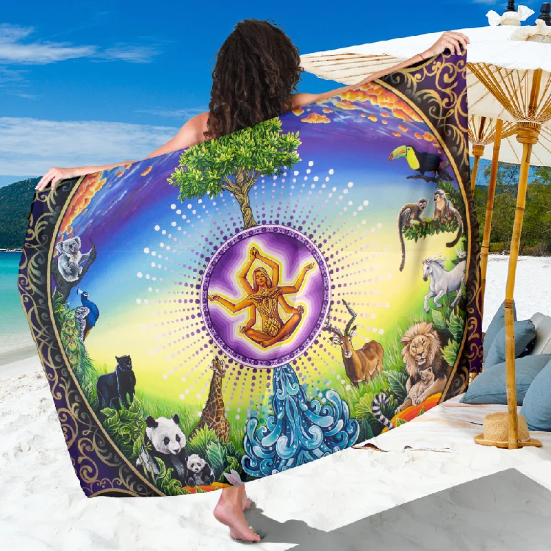 Universe & I - Sarong cashmere skirt rich
